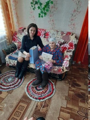 В феврале 95-летний юбилей отметила жительница п. Клетня Евдокия Васильевна Коробцова